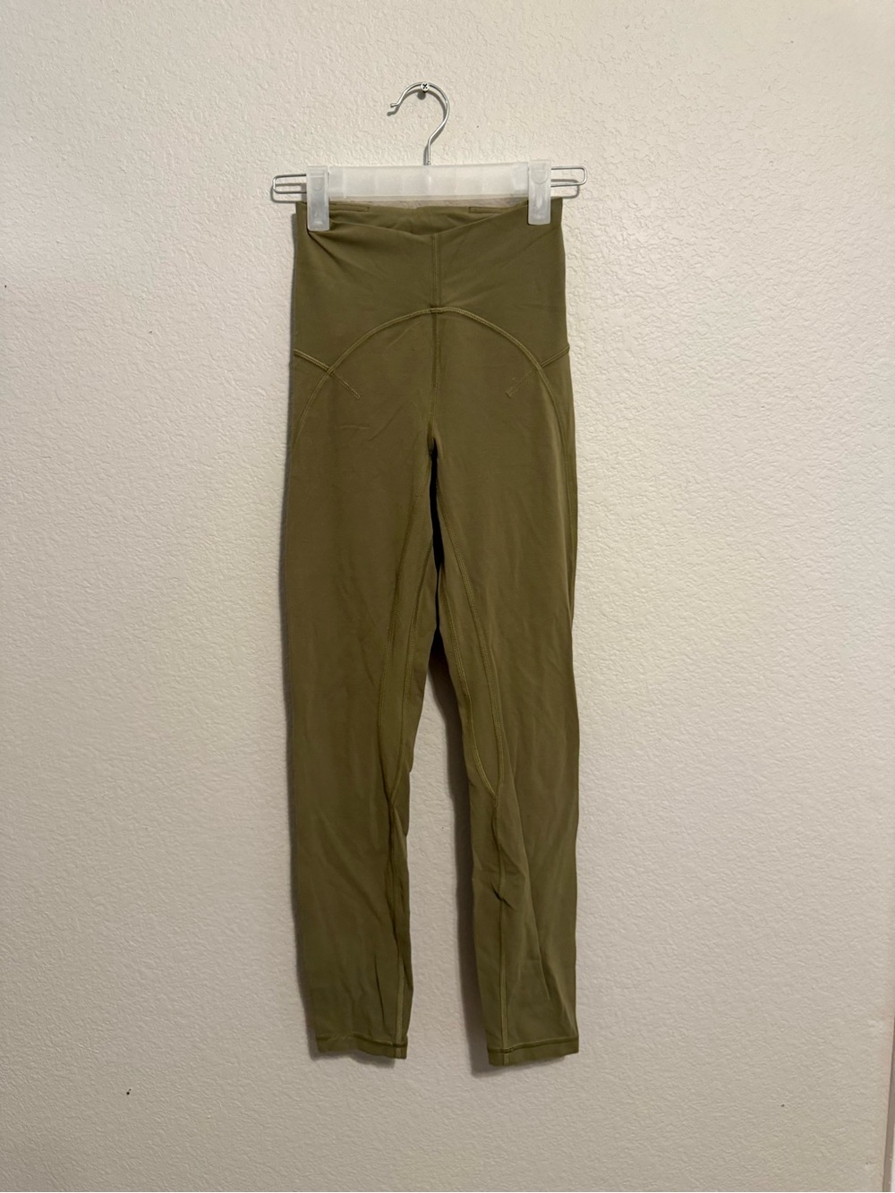 Lulu Olive High-Waist Leggings